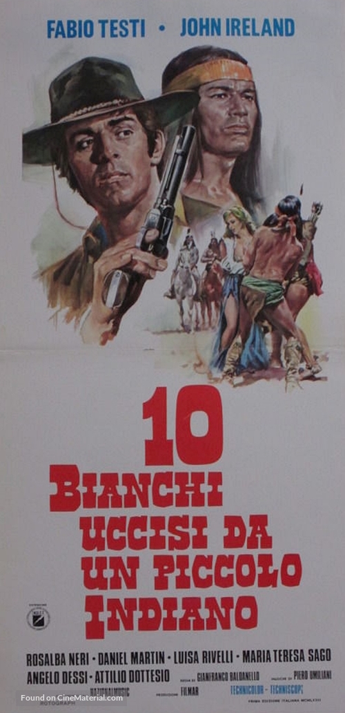 Dieci bianchi uccisi da un piccolo indiano - Italian Movie Poster