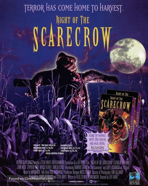 Night of the Scarecrow - Video release movie poster
