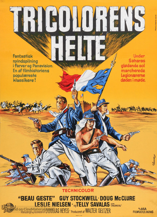 Beau Geste - Danish Movie Poster