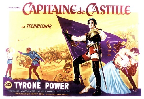 Captain from Castile - French Movie Poster
