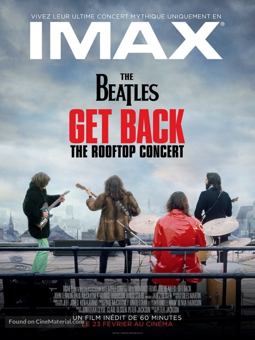 The Beatles: Get Back - The Rooftop Concert - French Movie Poster