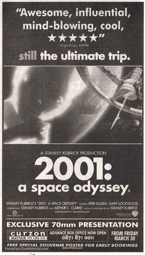 2001: A Space Odyssey - British Movie Poster