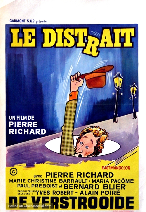 Le distrait - Belgian Movie Poster