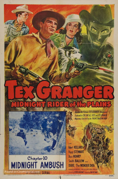 Tex Granger, Midnight Rider of the Plains - Movie Poster