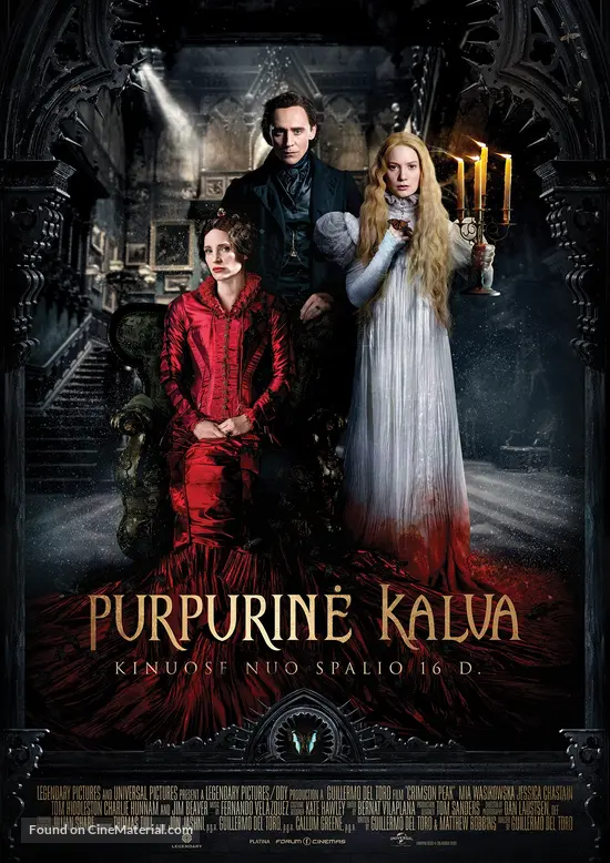 Crimson Peak - Lithuanian Movie Poster