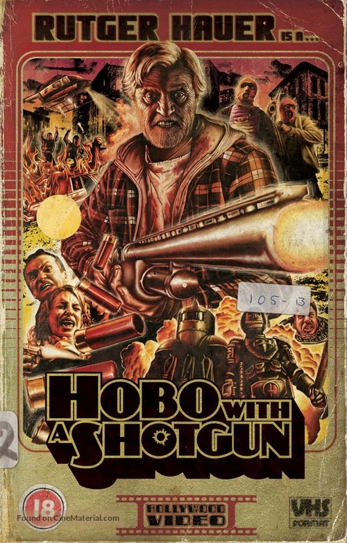 Hobo with a Shotgun - British VHS movie cover