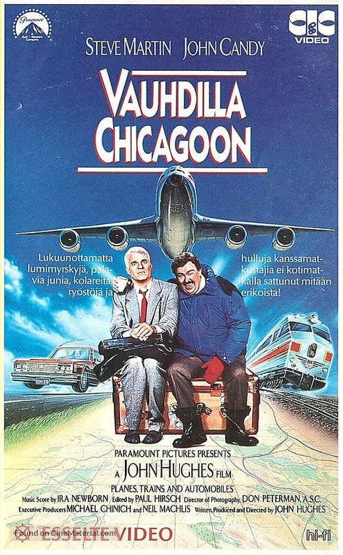 Planes, Trains &amp; Automobiles - Finnish VHS movie cover