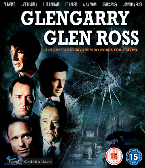 Glengarry Glen Ross - British Blu-Ray movie cover