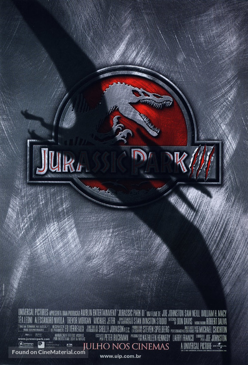 Jurassic Park III - Brazilian Movie Poster