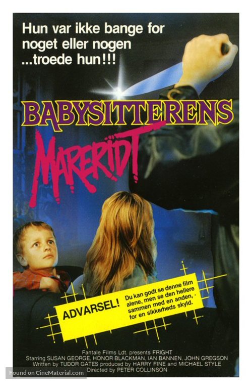 Fright - Danish Movie Poster