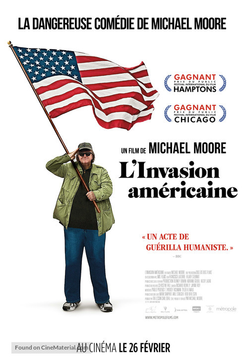 Where to Invade Next - Canadian Movie Poster