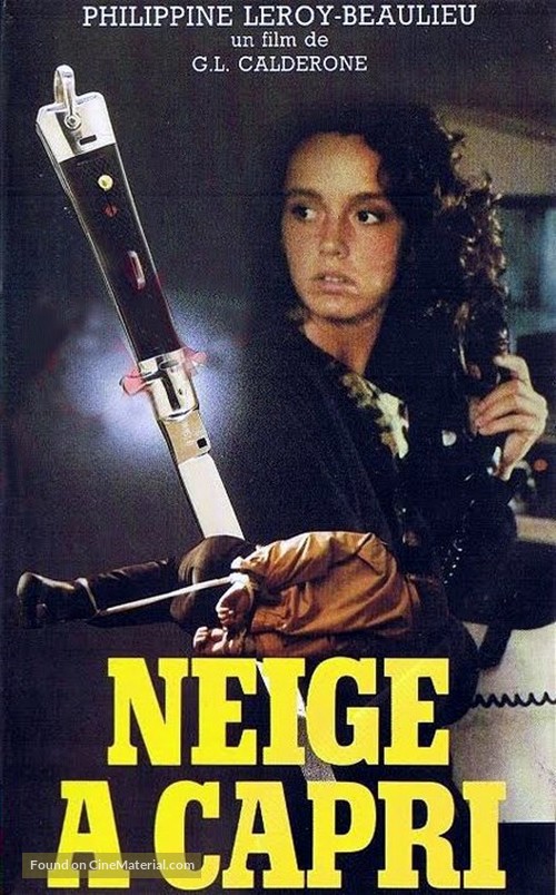 &quot;S&eacute;rie noire&quot; Neige &agrave; Capri - French VHS movie cover