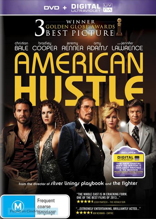 American Hustle - Australian DVD movie cover