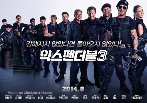 The Expendables 3 - South Korean Movie Poster