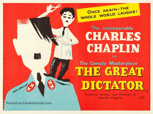 The Great Dictator - British Re-release movie poster