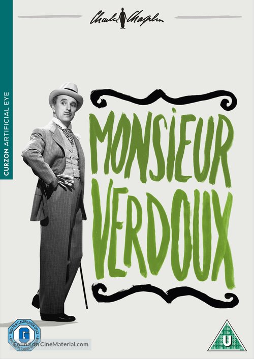 Monsieur Verdoux - British DVD movie cover