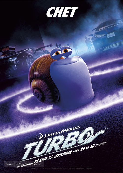 Turbo - Norwegian Movie Poster