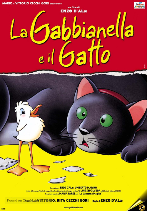 La gabbianella e il gatto - Italian Theatrical movie poster