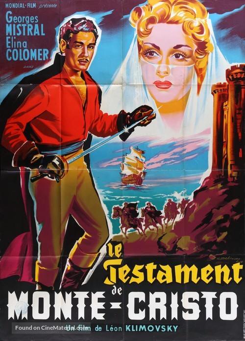 El conde de Montecristo - French Movie Poster