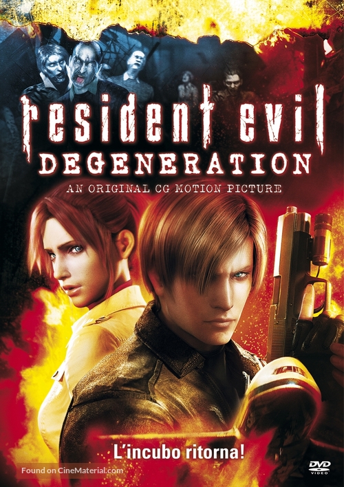 Resident Evil: Degeneration - Italian DVD movie cover