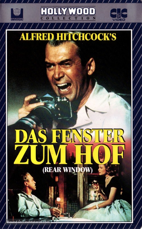 Rear Window - German VHS movie cover
