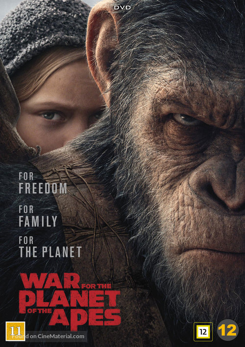 War for the Planet of the Apes - Danish DVD movie cover