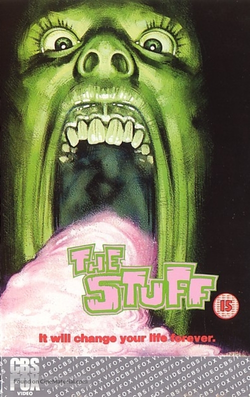 The Stuff - British VHS movie cover