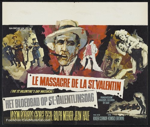 The St. Valentine&#039;s Day Massacre - Belgian Movie Poster