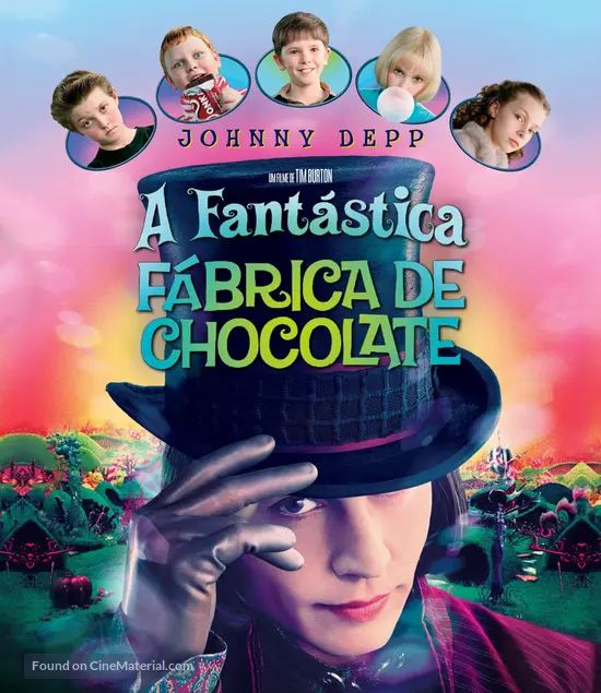 Charlie and the Chocolate Factory - Brazilian Movie Cover