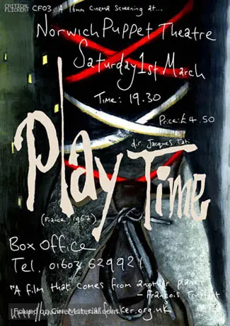PlayTime - British Re-release movie poster
