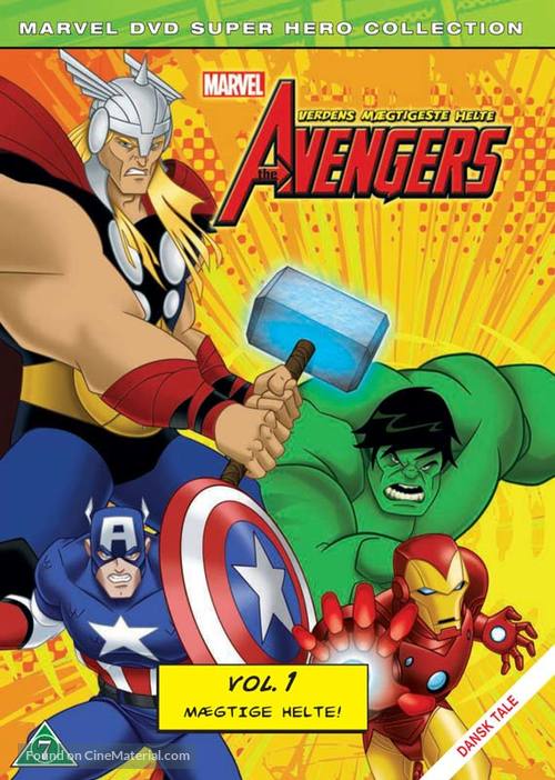 &quot;The Avengers: Earth&#039;s Mightiest Heroes&quot; - Danish DVD movie cover