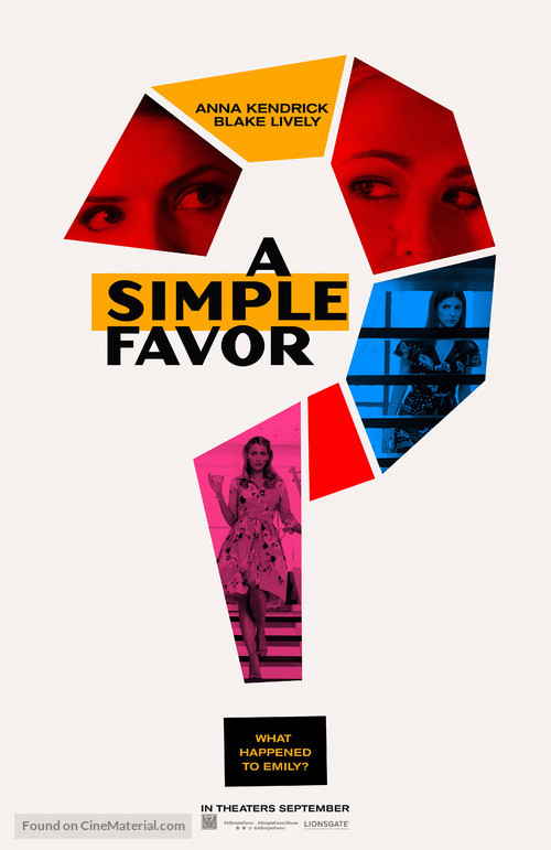 A Simple Favor - Teaser movie poster