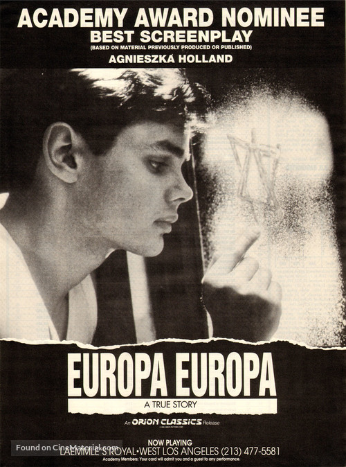 Europa Europa - Movie Poster