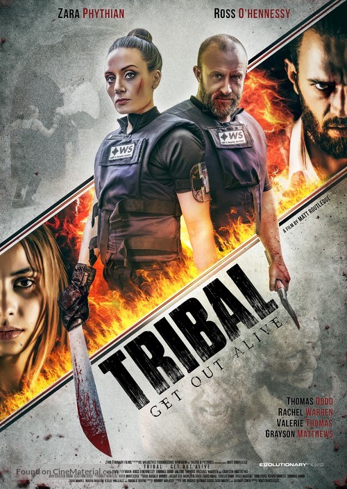 Tribal Get Out Alive - British Movie Poster