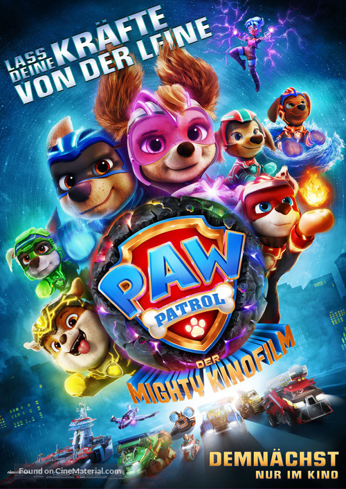 PAW Patrol: The Mighty Movie - German Movie Poster