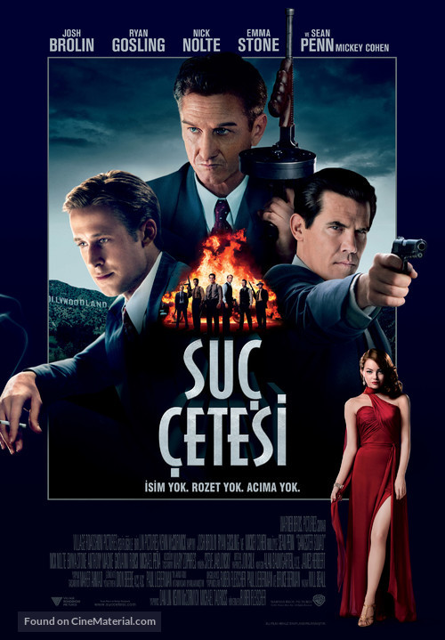 Gangster Squad - Turkish Movie Poster