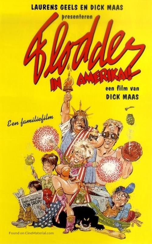 Flodder in Amerika! - Dutch VHS movie cover