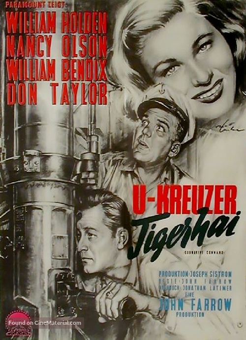 Submarine Command - German Movie Poster