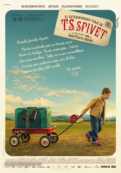 L&#039;extravagant voyage du jeune et prodigieux T.S. Spivet - Spanish Movie Poster