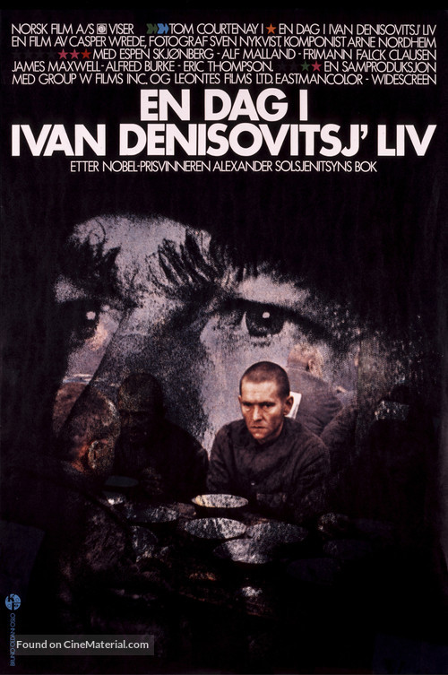 One Day in the Life of Ivan Denisovich - Norwegian Movie Poster