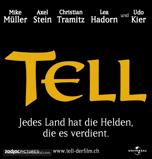 Tell - Swiss poster