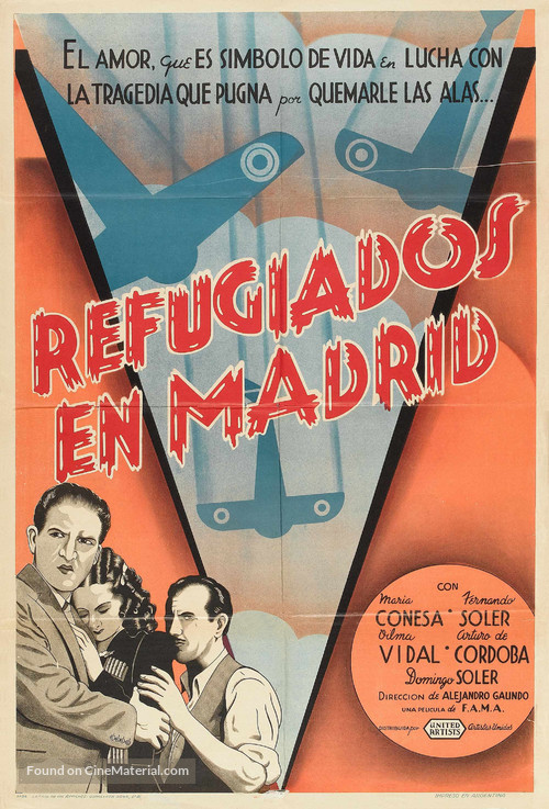 Refugiados en Madrid - Argentinian Movie Poster