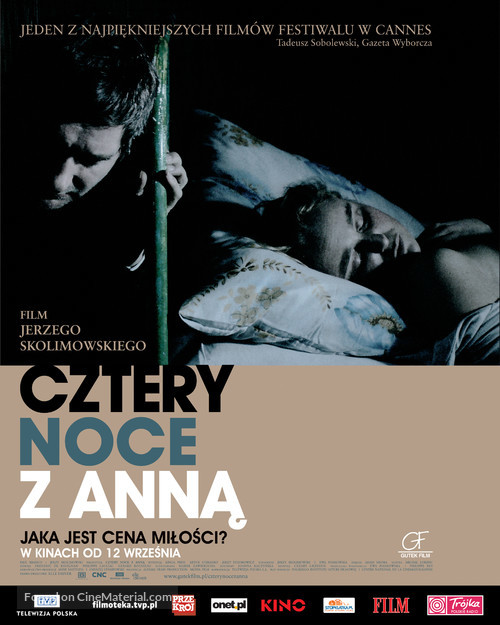 Cztery noce z Anna - Polish Movie Poster