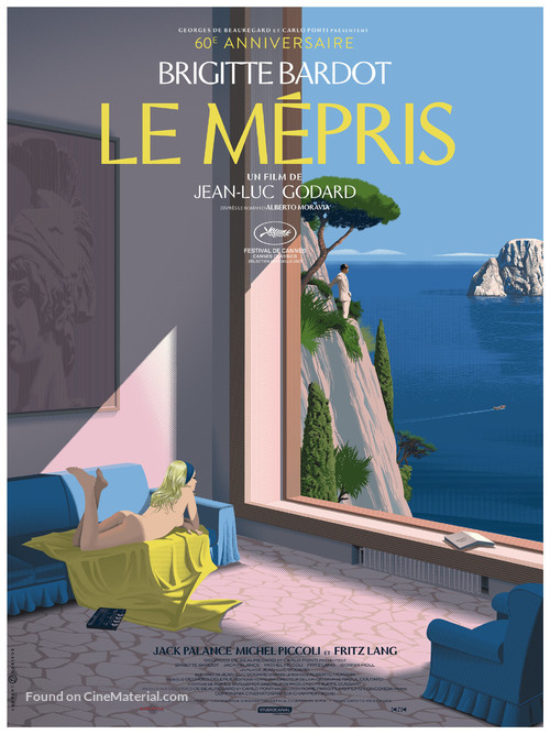 Le m&eacute;pris - French Re-release movie poster