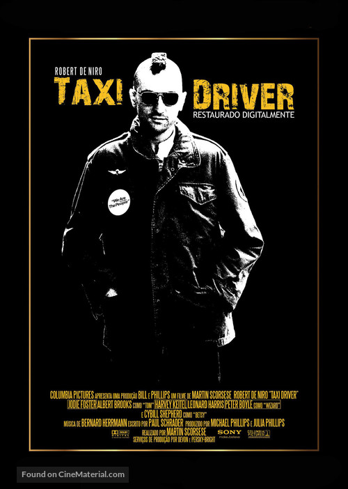 Taxi Driver - Portuguese Re-release movie poster