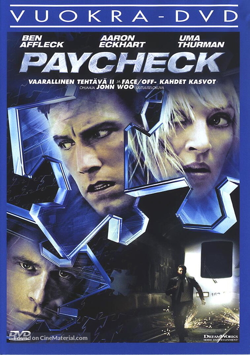 Paycheck - Finnish DVD movie cover