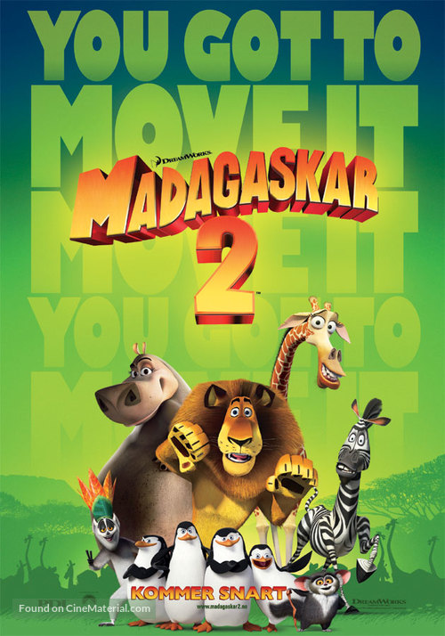 Madagascar: Escape 2 Africa - Norwegian Movie Poster