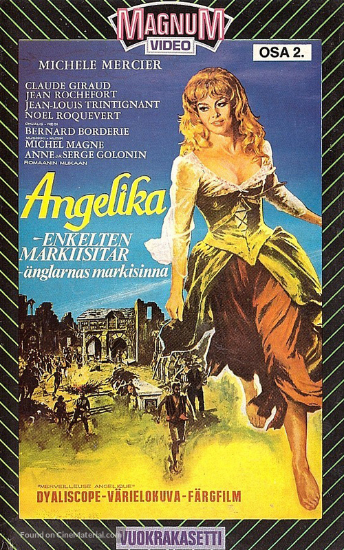 Merveilleuse Ang&eacute;lique - Finnish VHS movie cover