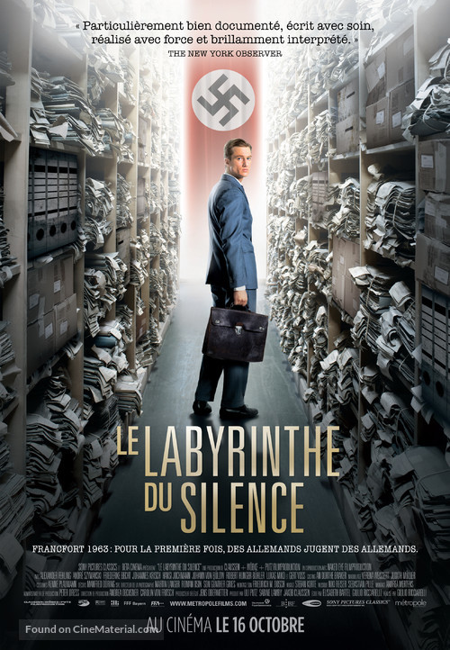 Im Labyrinth des Schweigens - Canadian Movie Poster