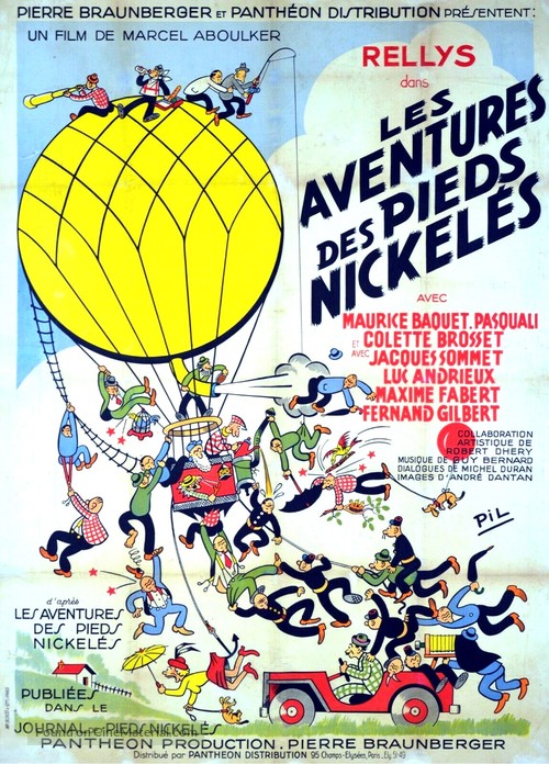 Les aventures des Pieds-Nickel&eacute;s - French Movie Poster